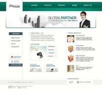 韓國電子產品網頁模板 融合尖端科技與極簡美學的網絡技術服務